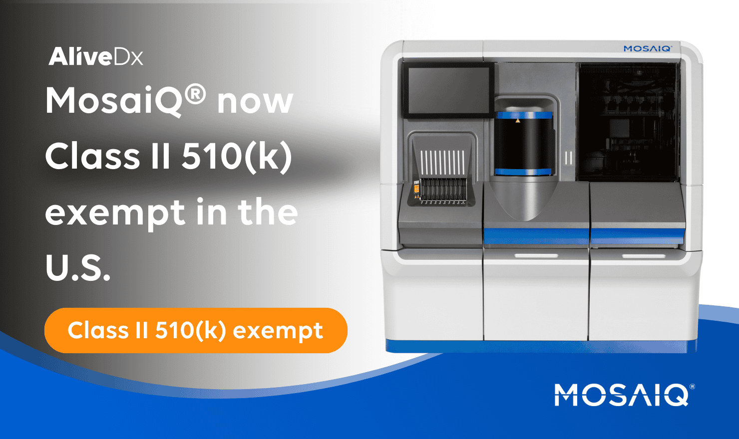 MosaiQ 510 (k) registered in U.S.